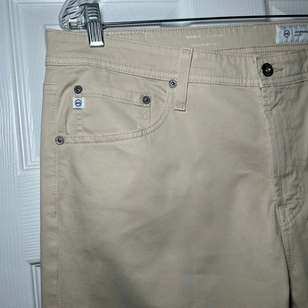AG Adriano Goldschmied Everett Sueded Slim Straight Pants men's 36 x 34 classic
